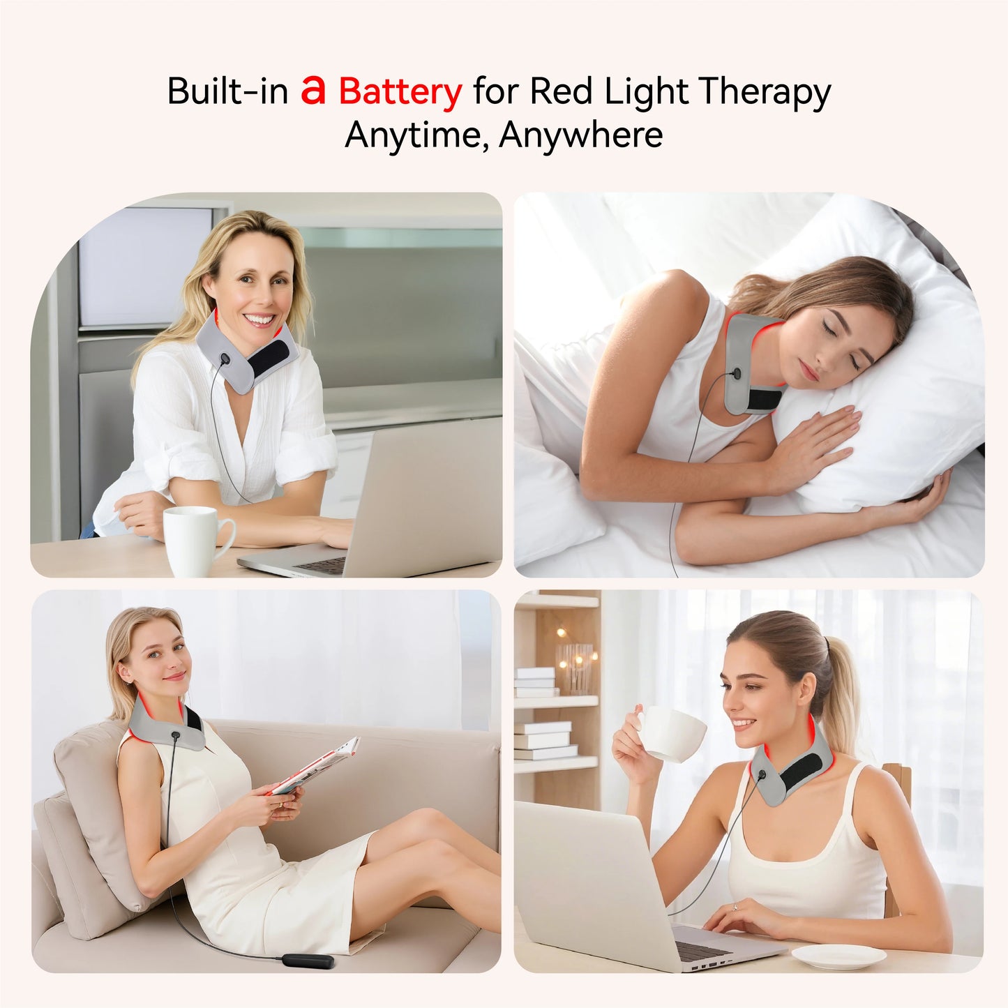 PelvicEase™ Red Light Therapy Neck Wrap