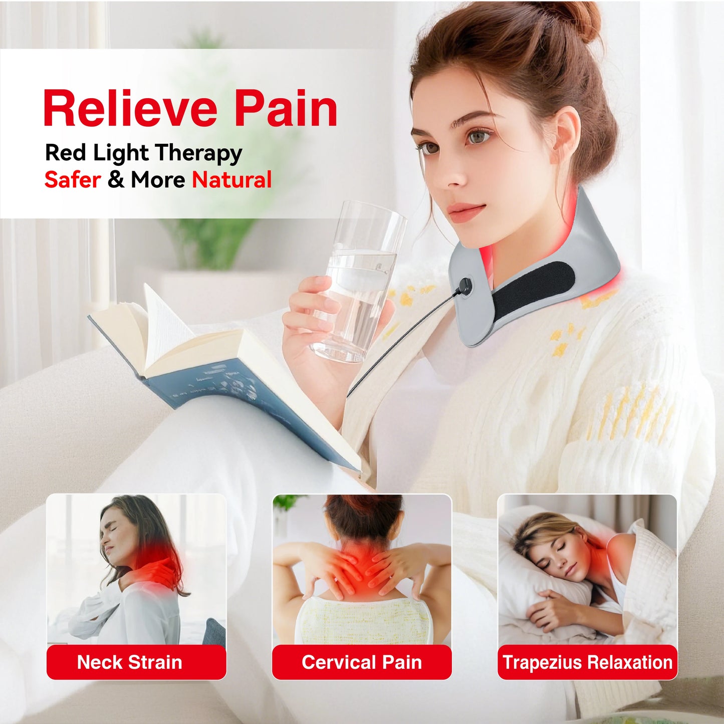 PelvicEase™ Red Light Therapy Neck Wrap